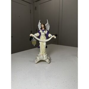 Thomas  Kinkade Unto Us A Child Is Born Angel Hawthorne‎ Village Nativity